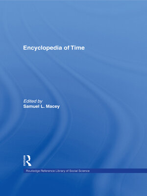 cover image of Encyclopedia of Time